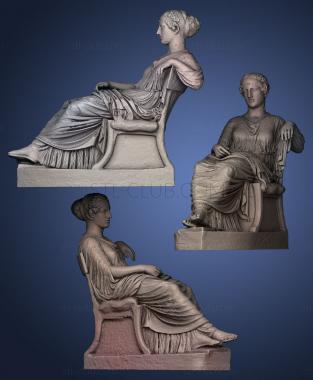 3D model Aphrodite Seated (STL)